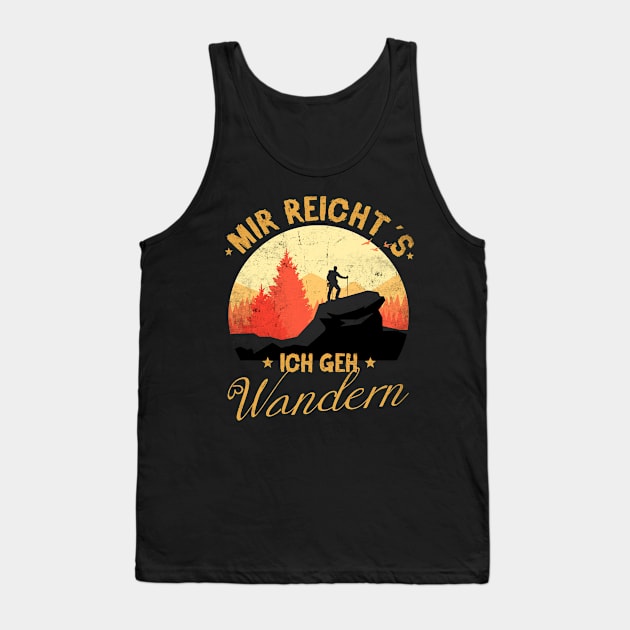 Hiking Mountains Climber Hiker Gift Tank Top by RRDESIGN